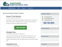 Tablet Screenshot of dumpsterrentalhartfordct.net